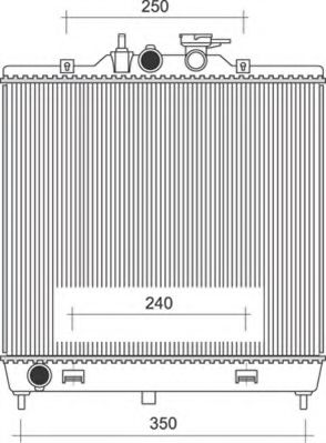 MAGNETI MARELLI 350213940000 Радиатор, охлаждение двигателя 