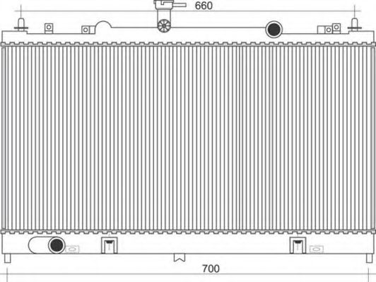 MAGNETI MARELLI 350213941000 Радиатор, охлаждение двигателя 