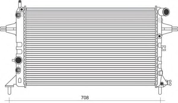 MAGNETI MARELLI 350213961000 Радиатор, охлаждение двигателя 