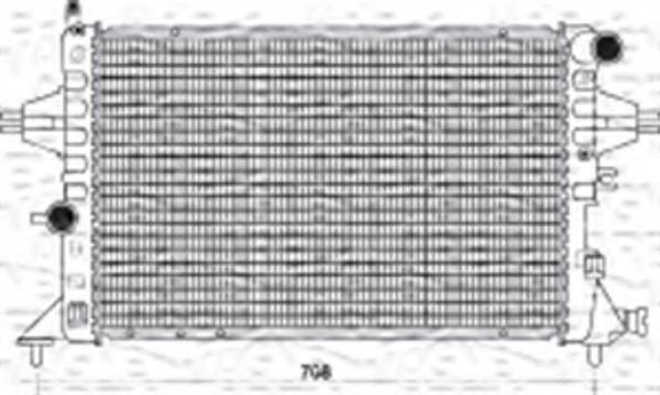 MAGNETI MARELLI 350213962000 Радиатор, охлаждение двигателя 