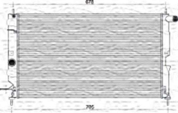 MAGNETI MARELLI 350213968000 Радиатор, охлаждение двигателя 