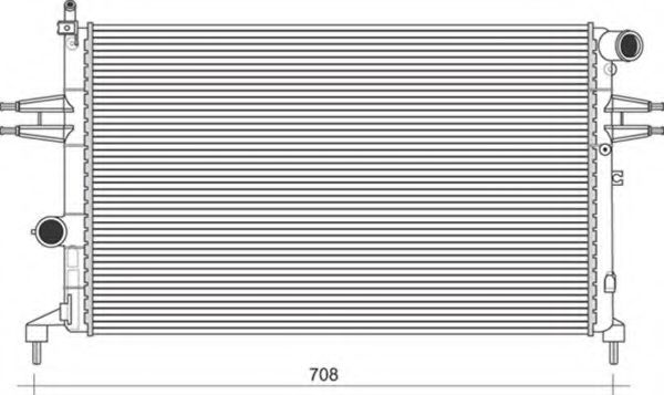 MAGNETI MARELLI 350213970000 Радиатор, охлаждение двигателя 