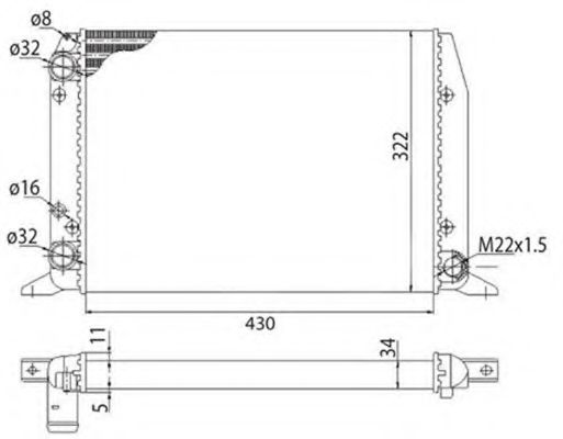 MAGNETI MARELLI 350213404003 Радиатор, охлаждение двигателя для AUDI 4000 (Ауди 4000) MAGNETI MARELLI 350213404003 Радиатор, охлаждение двигателя для AUDI 4000 (Ауди 4000)