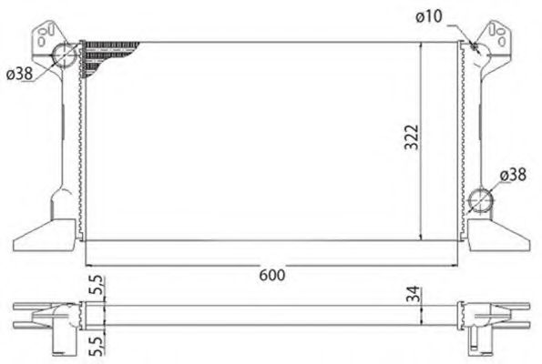MAGNETI MARELLI 350213513003 Радиатор, охлаждение двигателя для FORD TRANSIT (Форд Трансит) MAGNETI MARELLI 350213513003 Радиатор, охлаждение двигателя для FORD TRANSIT (Форд Трансит)