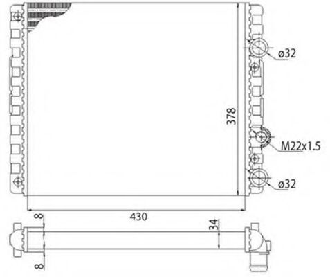 MAGNETI MARELLI 350213778003 Радиатор, охлаждение двигателя для SEAT TOLEDO (Сеат Толэдо) MAGNETI MARELLI 350213778003 Радиатор, охлаждение двигателя для SEAT TOLEDO (Сеат Толэдо)