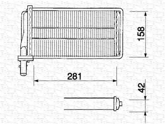 MAGNETI MARELLI 350218061000 Теплообменник, отопление салона для MAZDA 323 III (Мазда 323 3) MAGNETI MARELLI 350218061000 Теплообменник, отопление салона для MAZDA 323 III (Мазда 323 3)