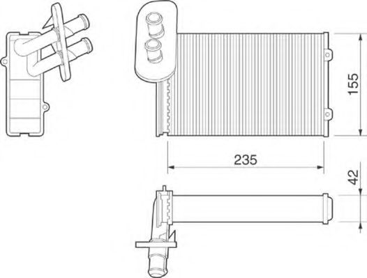 MAGNETI MARELLI 350218211000 Теплообменник, отопление салона для VOLKSWAGEN JETTA (Фольксваген Жэтта) MAGNETI MARELLI 350218211000 Теплообменник, отопление салона для VOLKSWAGEN JETTA (Фольксваген Жэтта)