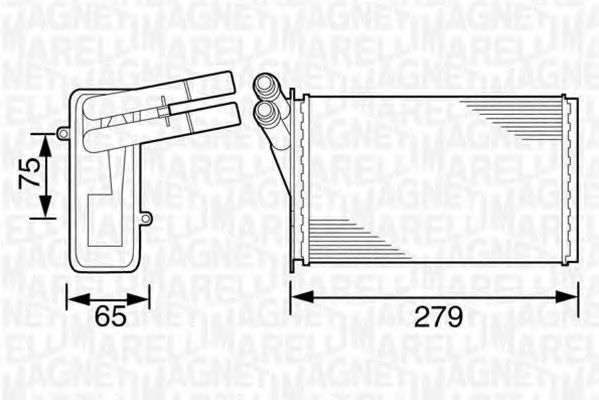 MAGNETI MARELLI 350218220000 Теплообменник, отопление салона для AUDI 90 (Ауди 90) MAGNETI MARELLI 350218220000 Теплообменник, отопление салона для AUDI 90 (Ауди 90)