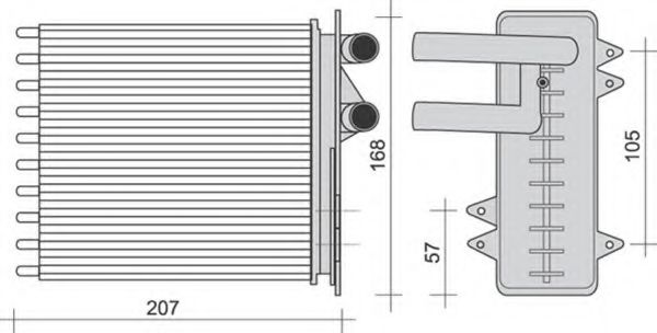 MAGNETI MARELLI 350218291000 Теплообменник, отопление салона для CHRYSLER VOYAGER II (Крайслер Вояджер 2) MAGNETI MARELLI 350218291000 Теплообменник, отопление салона для CHRYSLER VOYAGER II (Крайслер Вояджер 2)