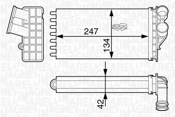 MAGNETI MARELLI 350218318000 Теплообменник, отопление салона для MITSUBISHI LANCER (Митсубиши/митсубиси Ланcэр) MAGNETI MARELLI 350218318000 Теплообменник, отопление салона для MITSUBISHI LANCER (Митсубиши/митсубиси Ланcэр)
