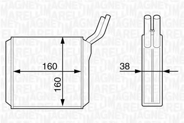 MAGNETI MARELLI 350218320000 Теплообменник, отопление салона для PEUGEOT 309 II (Пежо 309 2) MAGNETI MARELLI 350218320000 Теплообменник, отопление салона для PEUGEOT 309 II (Пежо 309 2)