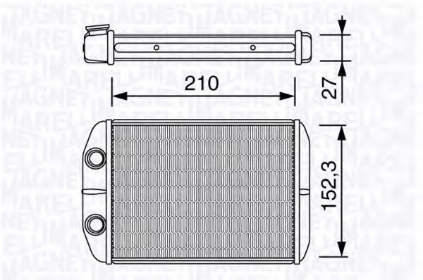 MAGNETI MARELLI 350218332000 Теплообменник, отопление салона для FIAT RITMO III (Фиат Ритмо 3) MAGNETI MARELLI 350218332000 Теплообменник, отопление салона для FIAT RITMO III (Фиат Ритмо 3)