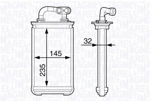 MAGNETI MARELLI 350218336000 Теплообменник, отопление салона для ROVER 400 (Ровер 400) MAGNETI MARELLI 350218336000 Теплообменник, отопление салона для ROVER 400 (Ровер 400)
