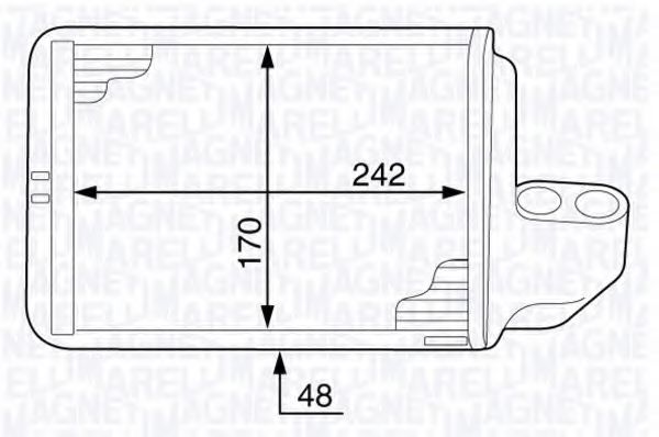 MAGNETI MARELLI 350218347000 Теплообменник, отопление салона для ROVER 400 (Ровер 400) MAGNETI MARELLI 350218347000 Теплообменник, отопление салона для ROVER 400 (Ровер 400)