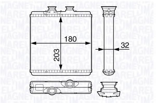 MAGNETI MARELLI 350218349000 Теплообменник, отопление салона для VOLKSWAGEN TARO (Фольксваген Таро) MAGNETI MARELLI 350218349000 Теплообменник, отопление салона для VOLKSWAGEN TARO (Фольксваген Таро)