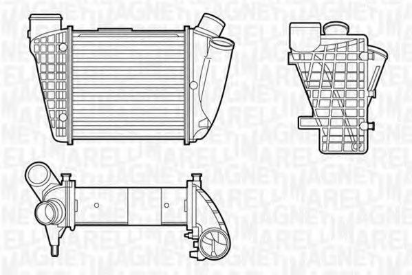 MAGNETI MARELLI 351319201180 Интеркулер для FORD MONDEO (Форд Мондэо) MAGNETI MARELLI 351319201180 Интеркулер для FORD MONDEO (Форд Мондэо)