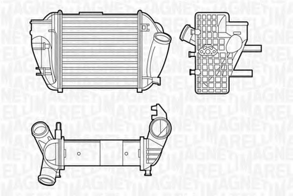 MAGNETI MARELLI 351319201190 Интеркулер для FORD MONDEO (Форд Мондэо) MAGNETI MARELLI 351319201190 Интеркулер для FORD MONDEO (Форд Мондэо)
