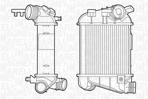 MAGNETI MARELLI 351319201340 Интеркулер для AUDI 4000 (Ауди 4000) MAGNETI MARELLI 351319201340 Интеркулер для AUDI 4000 (Ауди 4000)