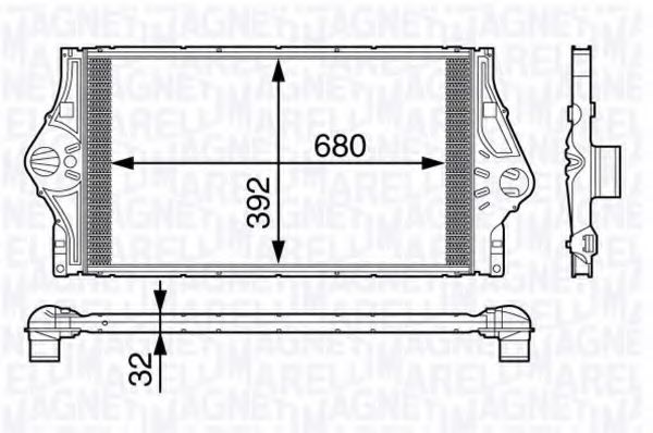 MAGNETI MARELLI 351319201870 Интеркулер для MITSUBISHI LANCER III (Митсубиши/митсубиси Ланcэр 3) MAGNETI MARELLI 351319201870 Интеркулер для MITSUBISHI LANCER III (Митсубиши/митсубиси Ланcэр 3)