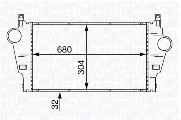 MAGNETI MARELLI 351319201890 Интеркулер для VOLKSWAGEN CADDY I (Фольксваген Cаддъ и) MAGNETI MARELLI 351319201890 Интеркулер для VOLKSWAGEN CADDY I (Фольксваген Cаддъ и)