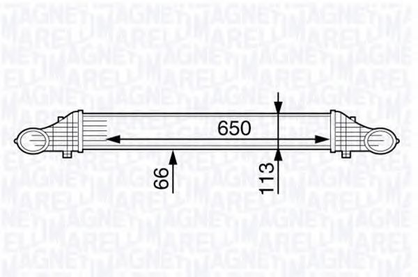 MAGNETI MARELLI 351319201920 Интеркулер для KIA MENTOR (Киа Мэнтор) MAGNETI MARELLI 351319201920 Интеркулер для KIA MENTOR (Киа Мэнтор)
