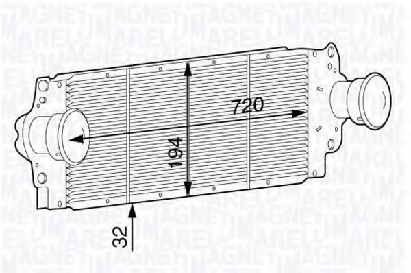 MAGNETI MARELLI 351319201950 Интеркулер для RENAULT SAFRANE (Рено Сафранэ) MAGNETI MARELLI 351319201950 Интеркулер для RENAULT SAFRANE (Рено Сафранэ)