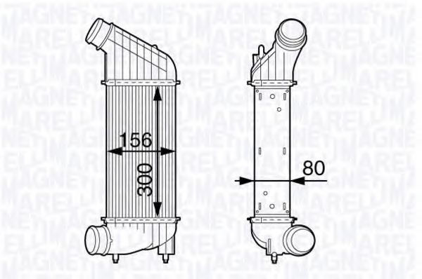 MAGNETI MARELLI 351319202040 Интеркулер для KIA MENTOR (Киа Мэнтор) MAGNETI MARELLI 351319202040 Интеркулер для KIA MENTOR (Киа Мэнтор)