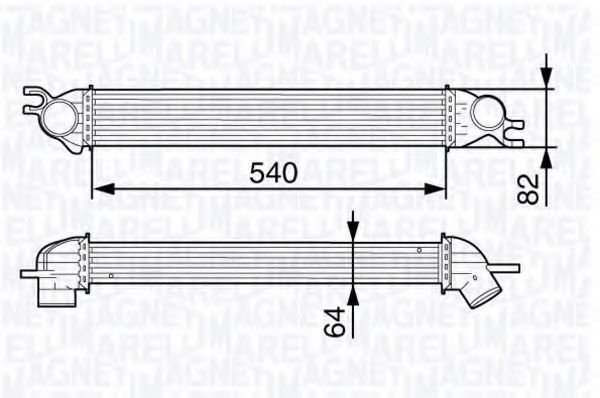 MAGNETI MARELLI 351319202090 Интеркулер для DAIHATSU APPLAUSE (Дайхатсу Апплаусэ) MAGNETI MARELLI 351319202090 Интеркулер для DAIHATSU APPLAUSE (Дайхатсу Апплаусэ)
