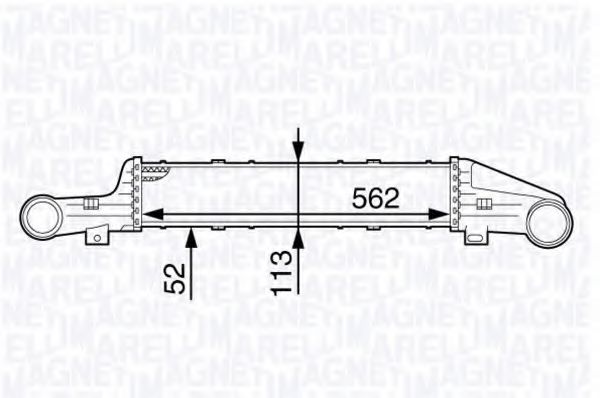 MAGNETI MARELLI 351319202120 Интеркулер для VOLKSWAGEN QUANTUM (Фольксваген Qуантум) MAGNETI MARELLI 351319202120 Интеркулер для VOLKSWAGEN QUANTUM (Фольксваген Qуантум)