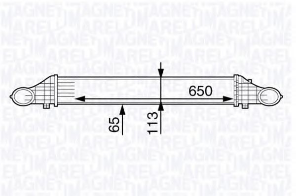 MAGNETI MARELLI 351319202140 Интеркулер для AUDI 90 (Ауди 90) MAGNETI MARELLI 351319202140 Интеркулер для AUDI 90 (Ауди 90)