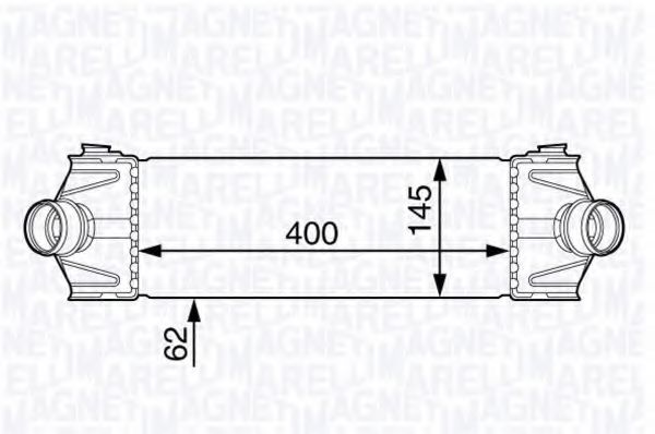 MAGNETI MARELLI 351319202170 Интеркулер для NISSAN PRIMERA (Ниссан Примера) MAGNETI MARELLI 351319202170 Интеркулер для NISSAN PRIMERA (Ниссан Примера)