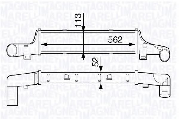 MAGNETI MARELLI 351319202180 Интеркулер для VOLKSWAGEN QUANTUM (Фольксваген Qуантум) MAGNETI MARELLI 351319202180 Интеркулер для VOLKSWAGEN QUANTUM (Фольксваген Qуантум)