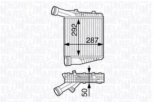 MAGNETI MARELLI 351319202230 Интеркулер для AUDI 100 (Ауди 100) MAGNETI MARELLI 351319202230 Интеркулер для AUDI 100 (Ауди 100)
