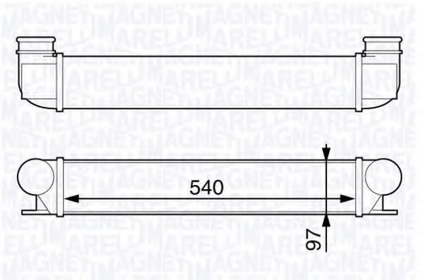 MAGNETI MARELLI 351319202330 Интеркулер 