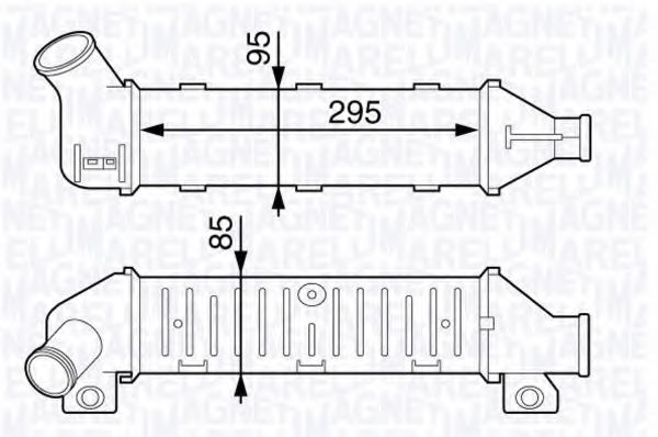 MAGNETI MARELLI 351319202360 Интеркулер для AUDI 100 (Ауди 100) MAGNETI MARELLI 351319202360 Интеркулер для AUDI 100 (Ауди 100)