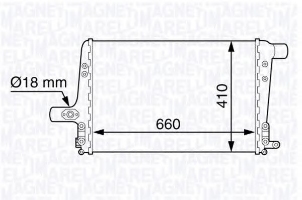 MAGNETI MARELLI 351319202430 Интеркулер для AUDI 4000 (Ауди 4000) MAGNETI MARELLI 351319202430 Интеркулер для AUDI 4000 (Ауди 4000)