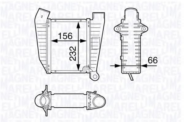 MAGNETI MARELLI 351319202450 Интеркулер для AUDI 4000 (Ауди 4000) MAGNETI MARELLI 351319202450 Интеркулер для AUDI 4000 (Ауди 4000)
