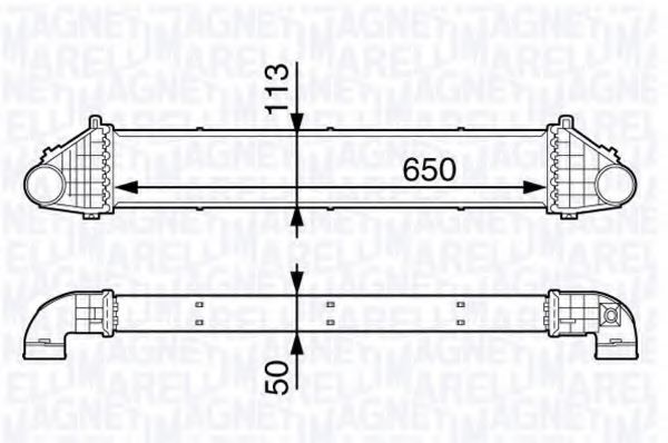 MAGNETI MARELLI 351319202600 Интеркулер для PEUGEOT 305 II (Пежо 305 2) MAGNETI MARELLI 351319202600 Интеркулер для PEUGEOT 305 II (Пежо 305 2)