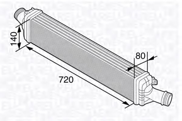 MAGNETI MARELLI 351319202690 Интеркулер для MITSUBISHI LANCER (Митсубиши/митсубиси Ланcэр) MAGNETI MARELLI 351319202690 Интеркулер для MITSUBISHI LANCER (Митсубиши/митсубиси Ланcэр)