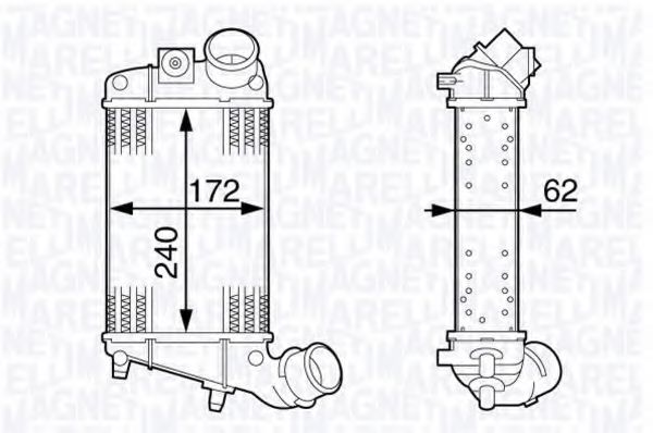 MAGNETI MARELLI 351319202770 Интеркулер для FORD MONDEO (Форд Мондэо) MAGNETI MARELLI 351319202770 Интеркулер для FORD MONDEO (Форд Мондэо)