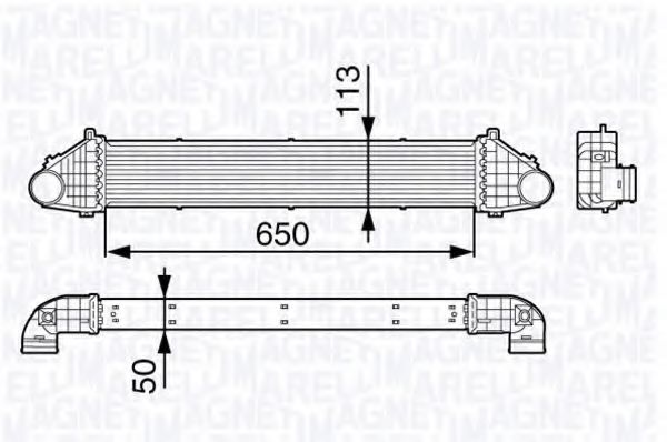 MAGNETI MARELLI 351319202990 Интеркулер для AUDI 4000 (Ауди 4000) MAGNETI MARELLI 351319202990 Интеркулер для AUDI 4000 (Ауди 4000)