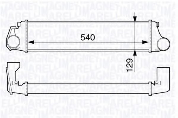 MAGNETI MARELLI 351319203280 Интеркулер для PEUGEOT 305 II (Пежо 305 2) MAGNETI MARELLI 351319203280 Интеркулер для PEUGEOT 305 II (Пежо 305 2)