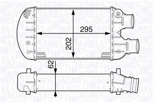 MAGNETI MARELLI 351319203310 Интеркулер для VOLKSWAGEN T4 MULTIVAN (Фольксваген Т4 мултиvан) MAGNETI MARELLI 351319203310 Интеркулер для VOLKSWAGEN T4 MULTIVAN (Фольксваген Т4 мултиvан)