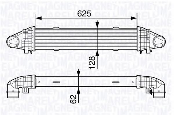 MAGNETI MARELLI 351319203360 Интеркулер для VOLKSWAGEN T4 MULTIVAN (Фольксваген Т4 мултиvан) MAGNETI MARELLI 351319203360 Интеркулер для VOLKSWAGEN T4 MULTIVAN (Фольксваген Т4 мултиvан)
