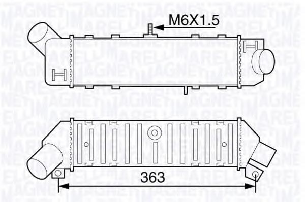 MAGNETI MARELLI 351319203600 Интеркулер для OPEL MANTA B CC (Опель Манта б cc) MAGNETI MARELLI 351319203600 Интеркулер для OPEL MANTA B CC (Опель Манта б cc)