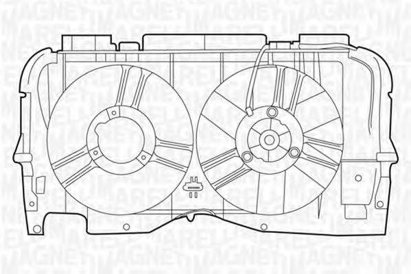 MAGNETI MARELLI 069422371010 Вентилятор, охлаждение двигателя для PEUGEOT 205 II (Пежо 205 2) MAGNETI MARELLI 069422371010 Вентилятор, охлаждение двигателя для PEUGEOT 205 II (Пежо 205 2)