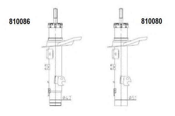AL-KO 810086 Амортизатор для PEUGEOT 207 (Пежо 207) AL-KO 810086 Амортизатор для PEUGEOT 207 (Пежо 207)