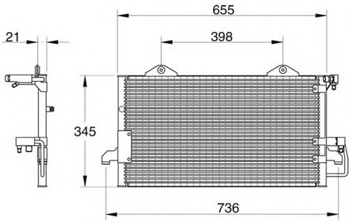 WAECO 8880400015 Конденсатор, кондиционер для AUDI 90 (Ауди 90) WAECO 8880400015 Конденсатор, кондиционер для AUDI 90 (Ауди 90)