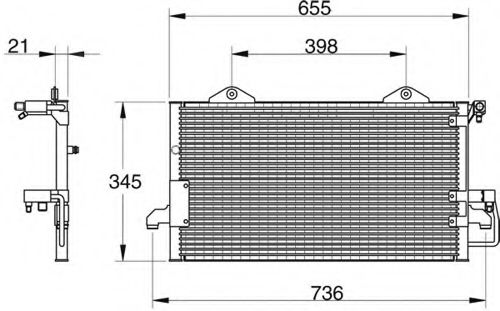 WAECO 8880400017 Конденсатор, кондиционер для AUDI 90 (Ауди 90) WAECO 8880400017 Конденсатор, кондиционер для AUDI 90 (Ауди 90)