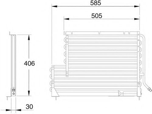 WAECO 8880400043 Конденсатор, кондиционер для VOLVO 960 (Вольво 960) WAECO 8880400043 Конденсатор, кондиционер для VOLVO 960 (Вольво 960)